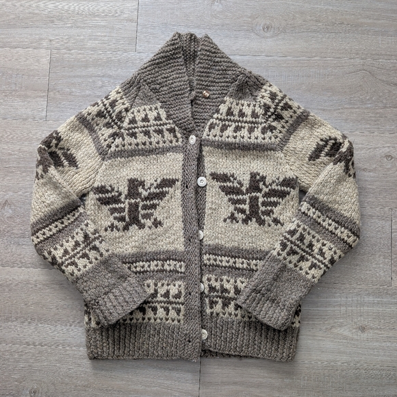RARE Polo Sport Ralph Lauren American Flag Navajo Eagle Cardigan